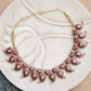 MDN196- White Colour Gold Plated Jadau Kundan Temple Long Necklace Set (Mango Mala)