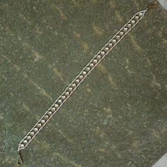 MDH886- White Colour Gold Plated Jadau Kundan Headband