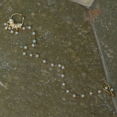 MDNA248- White Colour Gold Plated Jadau Kundan Nose Ring