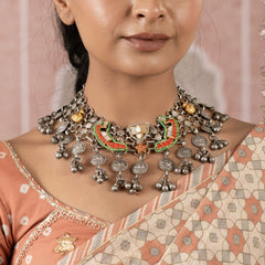 MDN804- Multi Colour Tribal Necklace