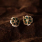 Red and Green Colour Gold Plated Jadau Kundan Flower Motif Earcuff (Bugadi)