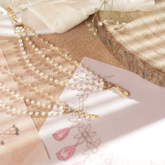 White Colour Gold Plated Jadau Kundan Kanchain