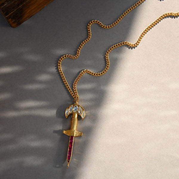 MDN1084- Multiolour Gold Plated Mother of Pearl Peacock Motif Pendant